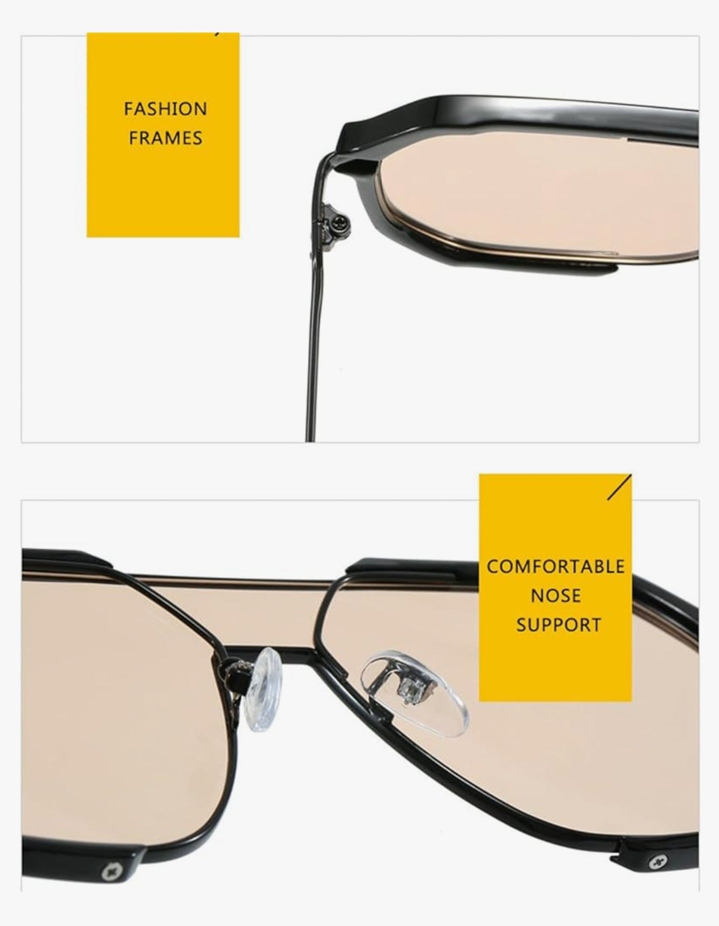 Aviator Black Framed Eyeglasses