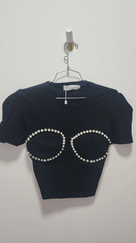 Bralette diamond tee